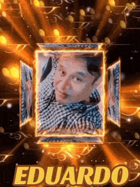 a picture of a man with the name eduardo above it