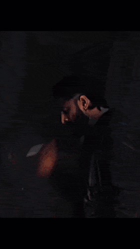 a blurry picture of a person with a circle around it
