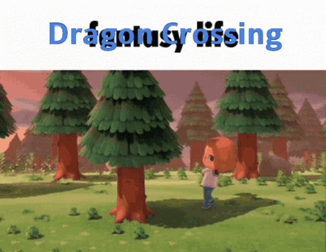a screenshot of a video game with the words dragonfly crossing
