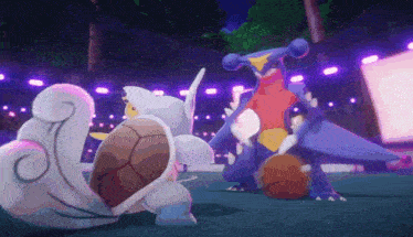 a cartoon of a turtle and a dragon playing with a basketball