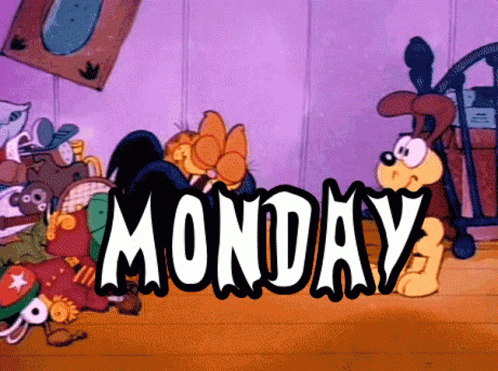Monday Garfield GIF - Monday Garfield Bat GIFs