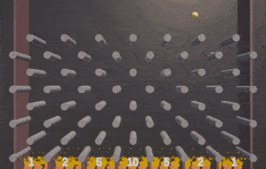 a video game with numbers 1 through 11 on the bottom