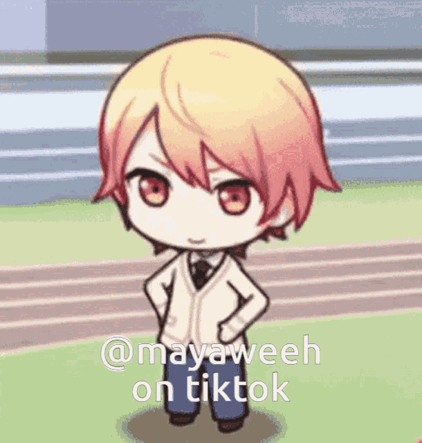 mayaweeh on tiktok is written on a picture of a person
