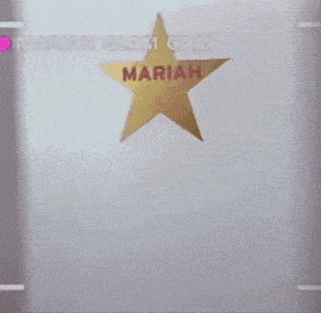 a star with the word mariah on it