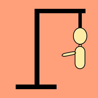 a cartoon of a man hanging from a rope