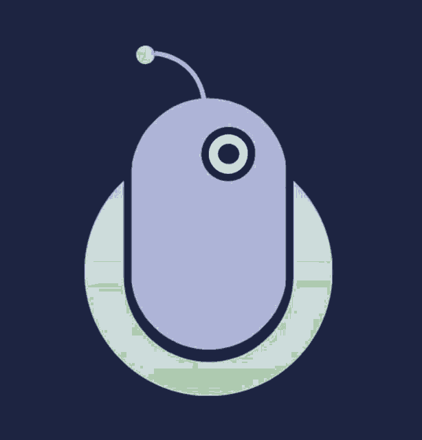 a purple object with a white circle in the middle of it