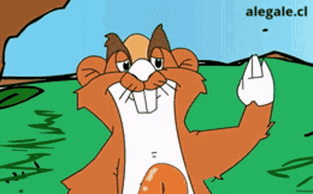 a cartoon of a hamster with the word illegale.cl on the bottom right