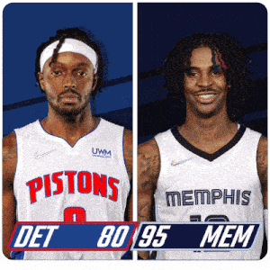Detroit Pistons (80) Vs. Memphis Grizzlies (95) Third-fourth Period Break GIF - Nba Basketball Nba 2021 GIFs