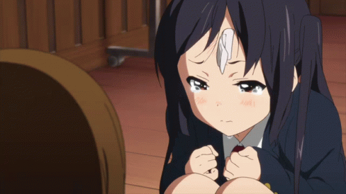 Crying Anime Cute GIF - Crying Anime Cute Azusa GIFs