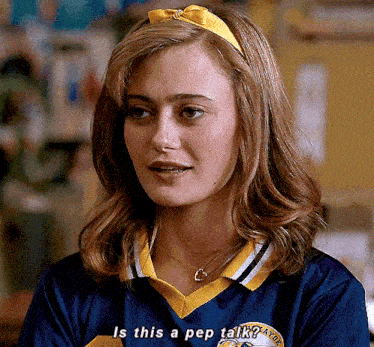 Ella Purnell Jackie Taylor GIF - Ella Purnell Jackie Taylor Is This A Pep Talk GIFs
