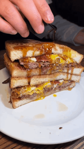 French Toast Burger Breakfast GIF - French Toast Burger Burger Breakfast GIFs