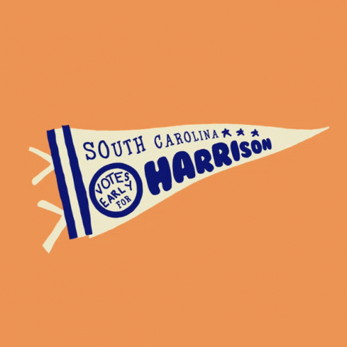 South Carolina Votes Early For Jamie Harrison Pennant GIF - South Carolina Votes Early For Jamie Harrison Pennant Jamie Harrison GIFs