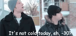 It'S Not Cold Today, Eh, -30? GIF - Not Cold Freezing Snow GIFs