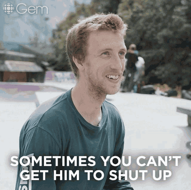 Sometimes You Cant Get Him To Shut Up James Clarke GIF - Sometimes You Cant Get Him To Shut Up James Clarke Keep Pushing GIFs
