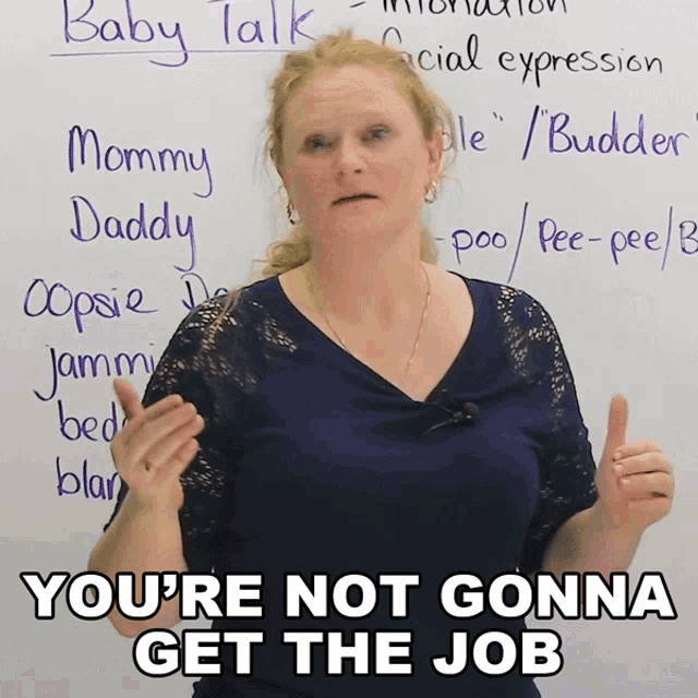 Youre Not Gonna Get The Job Ronnie GIF - Youre Not Gonna Get The Job Ronnie Engvid GIFs