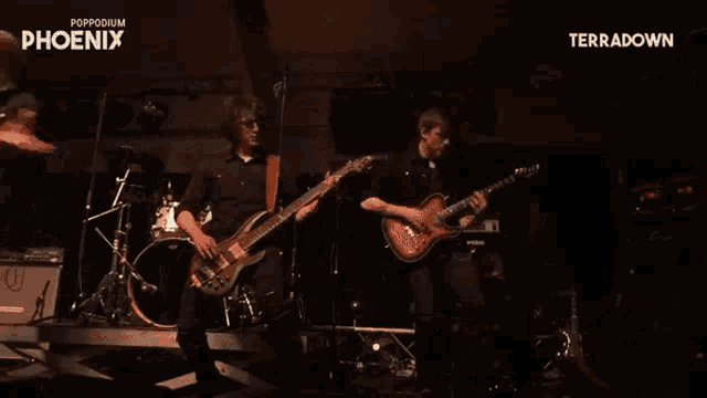a band called terradown performs on stage