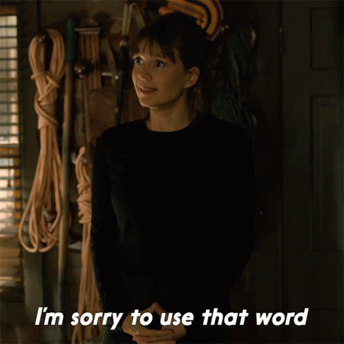 Im Sorry To Use That Word Kristen Bouchard GIF - Im Sorry To Use That Word Kristen Bouchard Katja Herbers GIFs