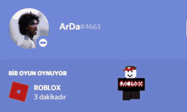 a blue background with arda # 4663 and a roblox character