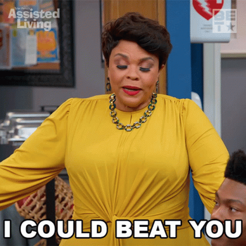 I Could Beat You Cora GIF - I Could Beat You Cora Assisted Living GIFs