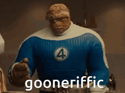 a picture of the thing with the word gooneriffic written on the bottom