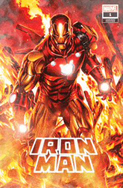 a comic book cover for iron man # 1 by marvel comics