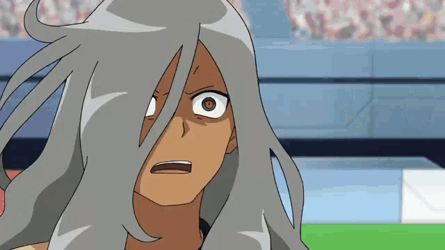 a close up of a cartoon character with the word nc below him