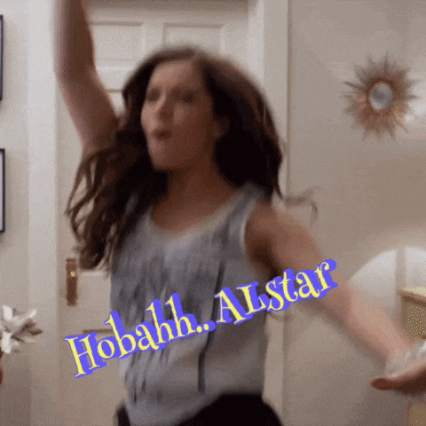 a woman is dancing with the words hobahh allstar written on her arm