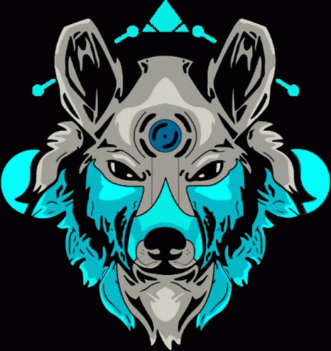 Rainbow Wolf GIF - Rainbow Wolf Gaming Logo GIFs