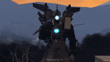 a computer generated image of a robot with the name spidarrund written on the bottom