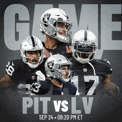 a poster for the raiders vs lv game on sept 24
