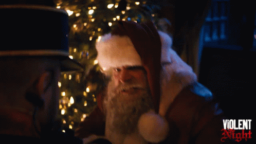 Headbutt Santa Claus GIF - Headbutt Santa Claus David Harbour GIFs