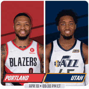 Portland Trail Blazers Vs. Utah Jazz Pre Game GIF - Nba Basketball Nba 2021 GIFs