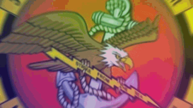 a logo for the marine corps with an eagle anchor and lightning bolts