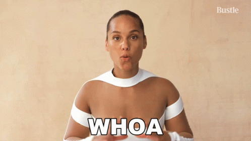 Whoa Alicia Keys GIF - Whoa Alicia Keys Bustle GIFs