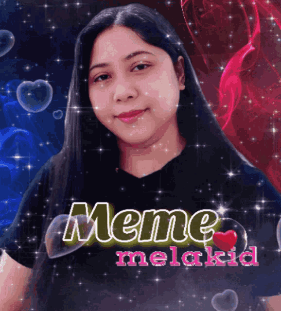 a woman is wearing a shirt that says meme melakid on it