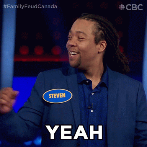 Yeah Family Feud Canada GIF - Yeah Family Feud Canada Woohoo GIFs
