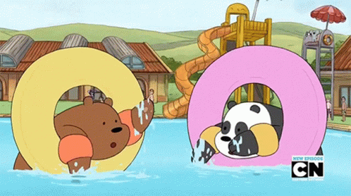Pool Party Playing GIF - Pool Party Playing Grizz GIFs