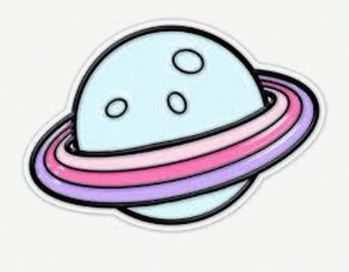 Colorful Saturns Check GIF