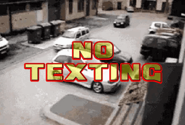 No Texting Texting And Driving GIF