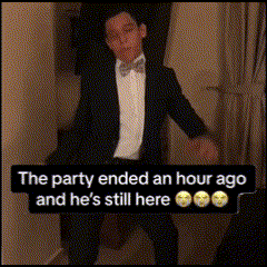Party Party Ended GIF - Party Party Ended Hour Ago GIFs