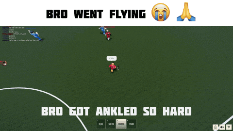a screenshot of a video game with the words bro went flying