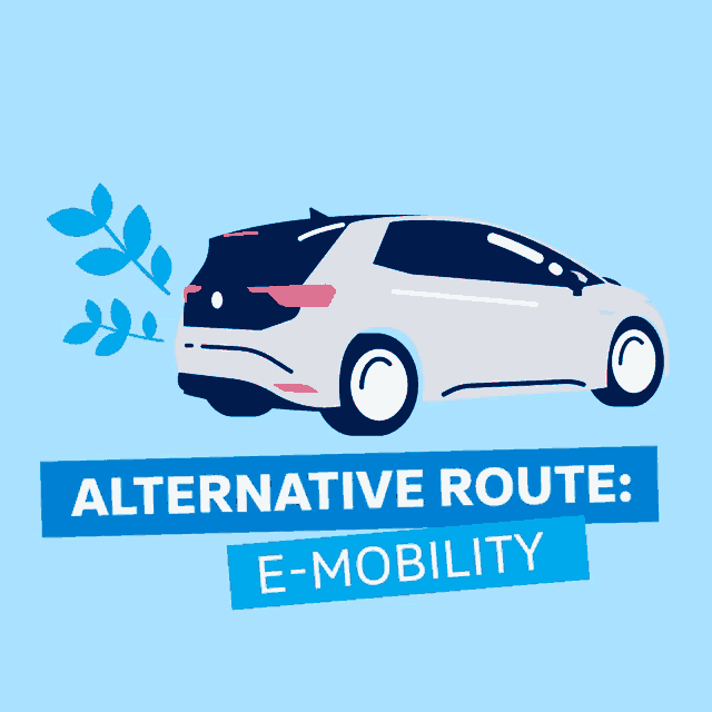 an advertisement for an alternative route e-mobility