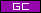 a purple background with the word gc written in white letters