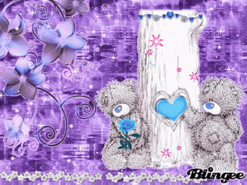 Tatty Teddy Love GIF - Tatty Teddy Love Flowers GIFs