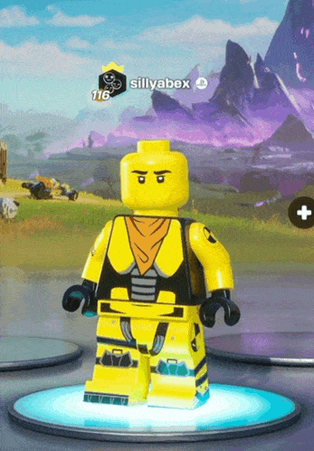 a lego figure with the name sillyabox written on it