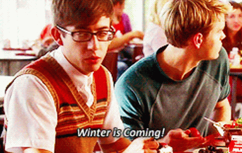Glee Artie Abrams GIF - Glee Artie Abrams Winter Is Coming GIFs