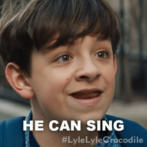 He Can Sing Josh Primm GIF - He Can Sing Josh Primm Lyle Lyle Crocodile GIFs