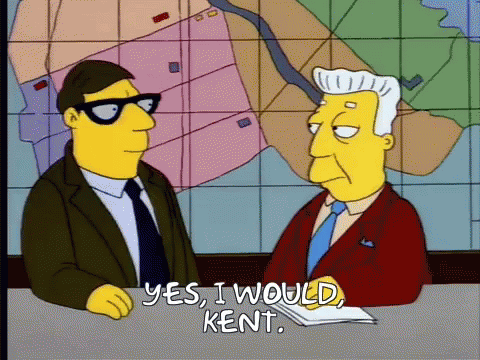 Kent Simpsons GIF - Kent Simpsons Serious GIFs
