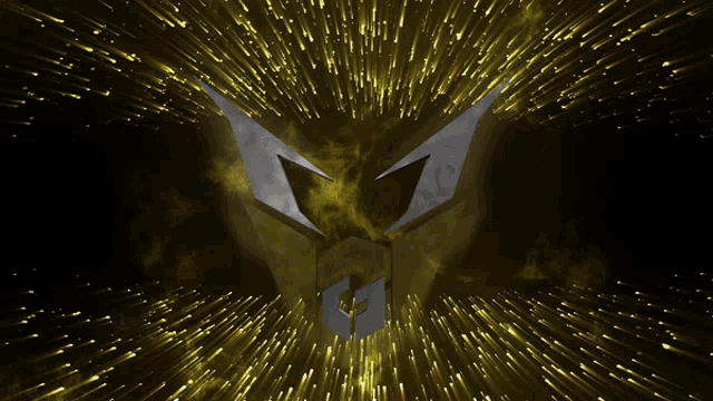 the letter y is surrounded by a burst of yellow light