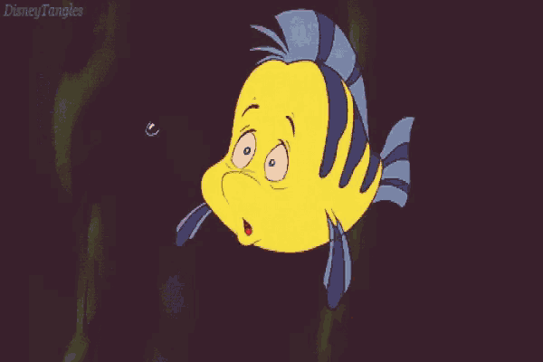 a cartoon of ariel from the little mermaid with disney tangles in the corner